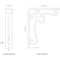 Ekena Millwork Orleans Wrought Iron Bracket, (Single center brace), Antiqued Warm Silver 1 1/2"W x 7 1/2"D x 10"H BKTM01X07X10SOLAWS - alternate 8